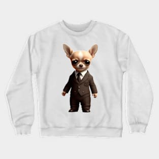 Chihuahua gentleman Crewneck Sweatshirt